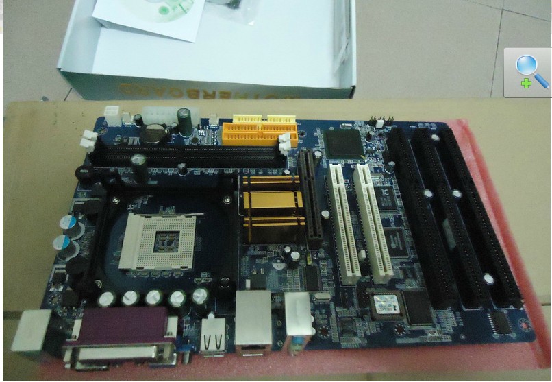 Intel 845gv motherboard belt 3 isa slots motherboard on board VG - zum Schließen ins Bild klicken